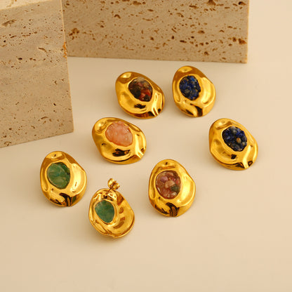 Pendientes retros  en acero inoxidable