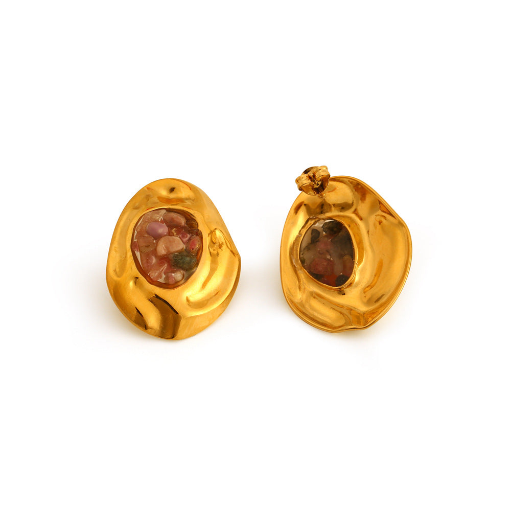 Pendientes retros  en acero inoxidable