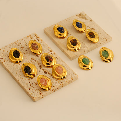 Pendientes retros  en acero inoxidable